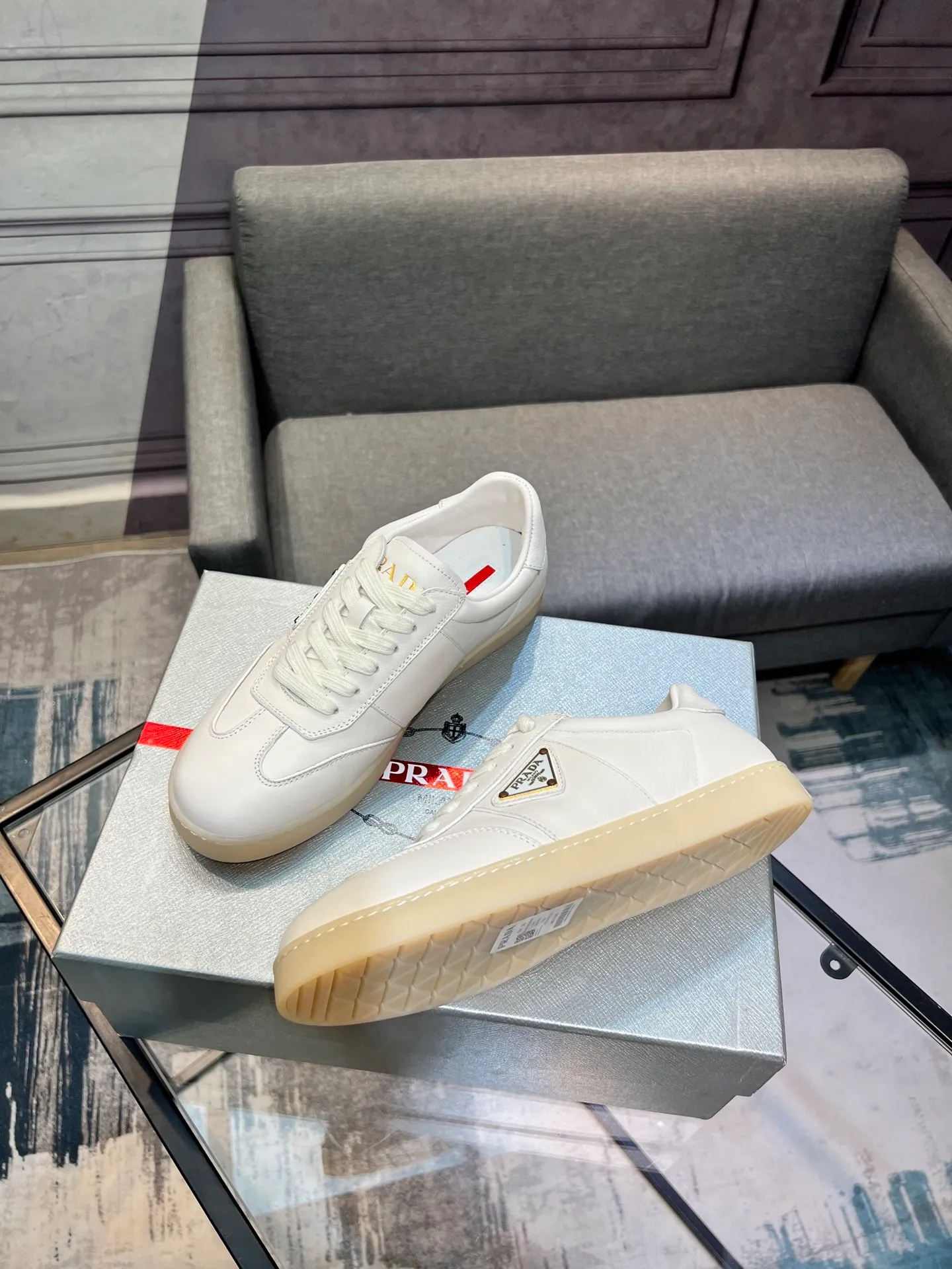 Men's shoes 💰540 [PRADA] Men's shoes are popular in the counter, official website synchronization, 1 high-quality shipment ✔️ Original frosted cowhide + cowhide lining, 1🆚1 replica, original sole, 38-45 (45 customized, non-refundable)